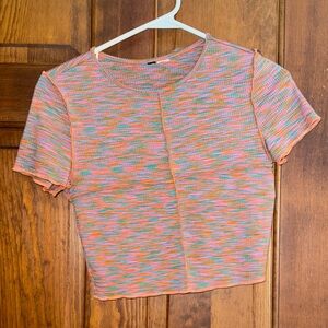 Colorful Striped Women's Small Top